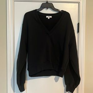 Agolde black V-neck sweatshirt